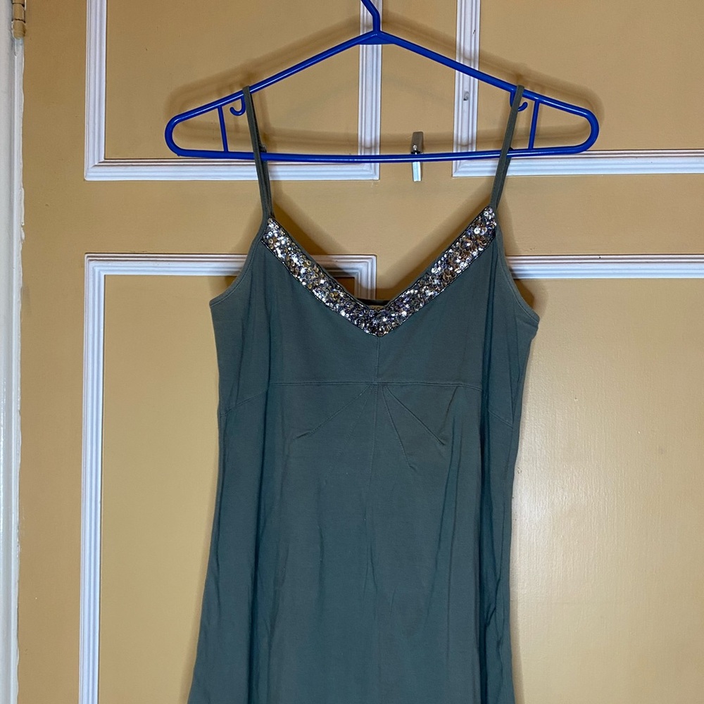 💖Jacob Olive Sequin Embellished kaki Top